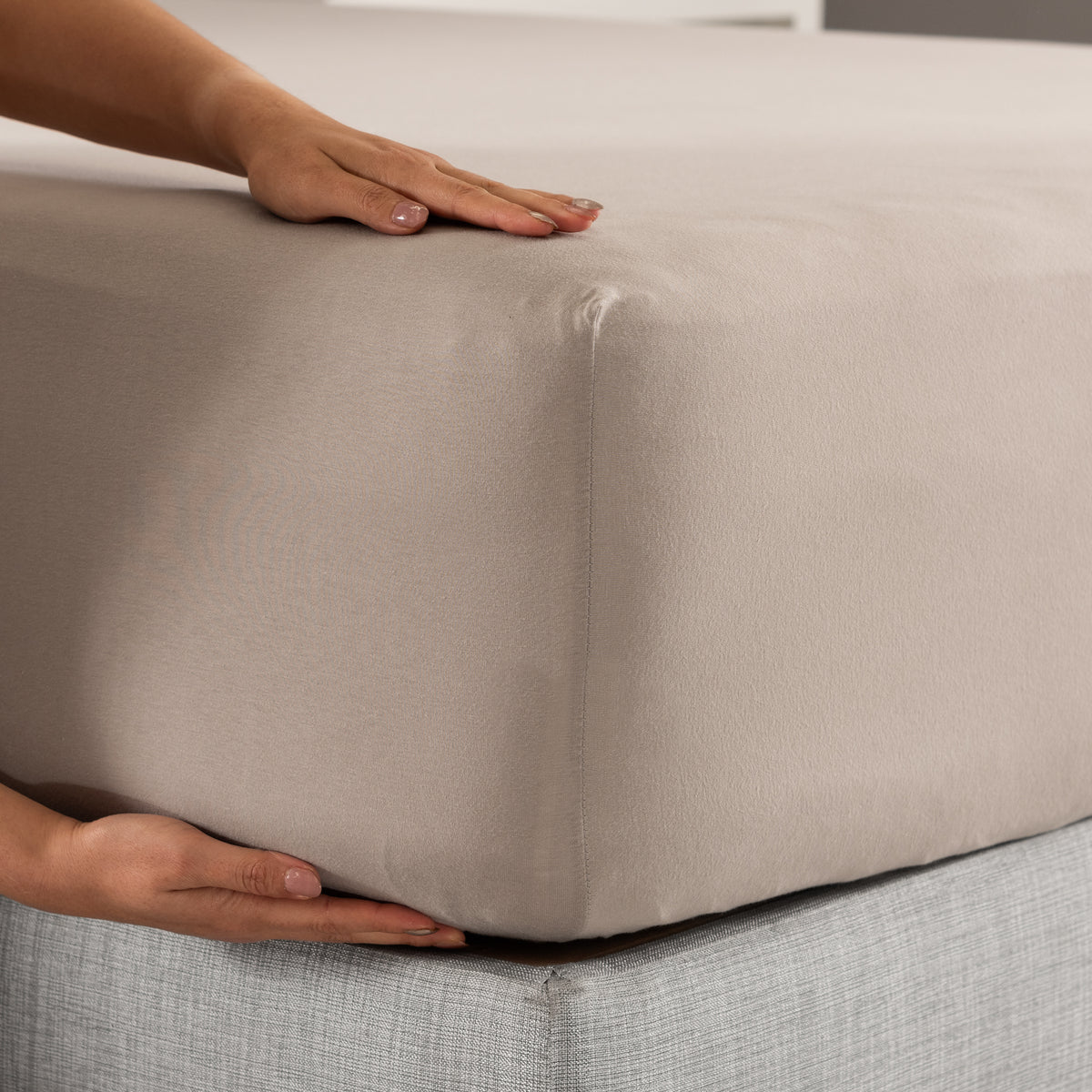 Sábanas Camiseta Gris Glacial KS