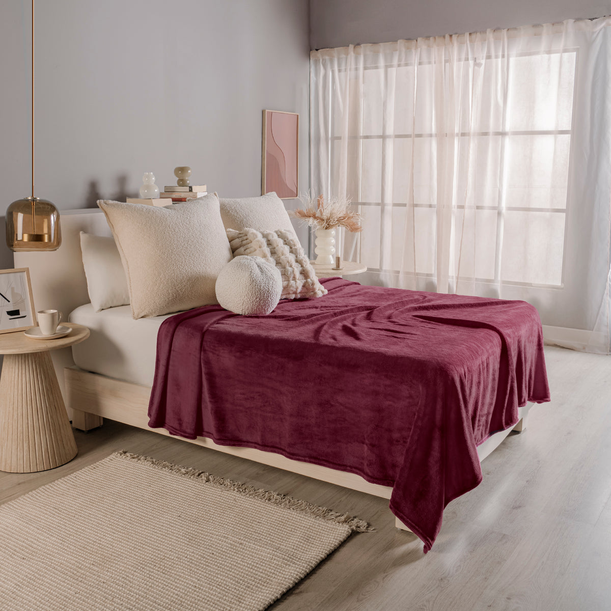 Cobertor Ligero Tinto QS/KS