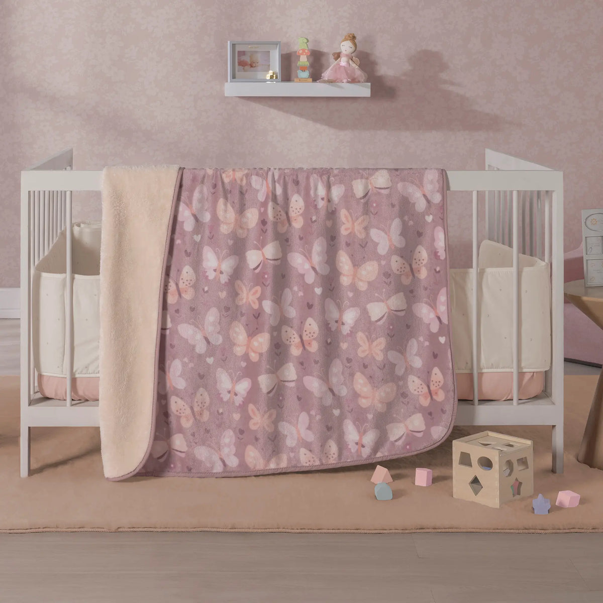 Cobertor Baby Siberia Mariposas