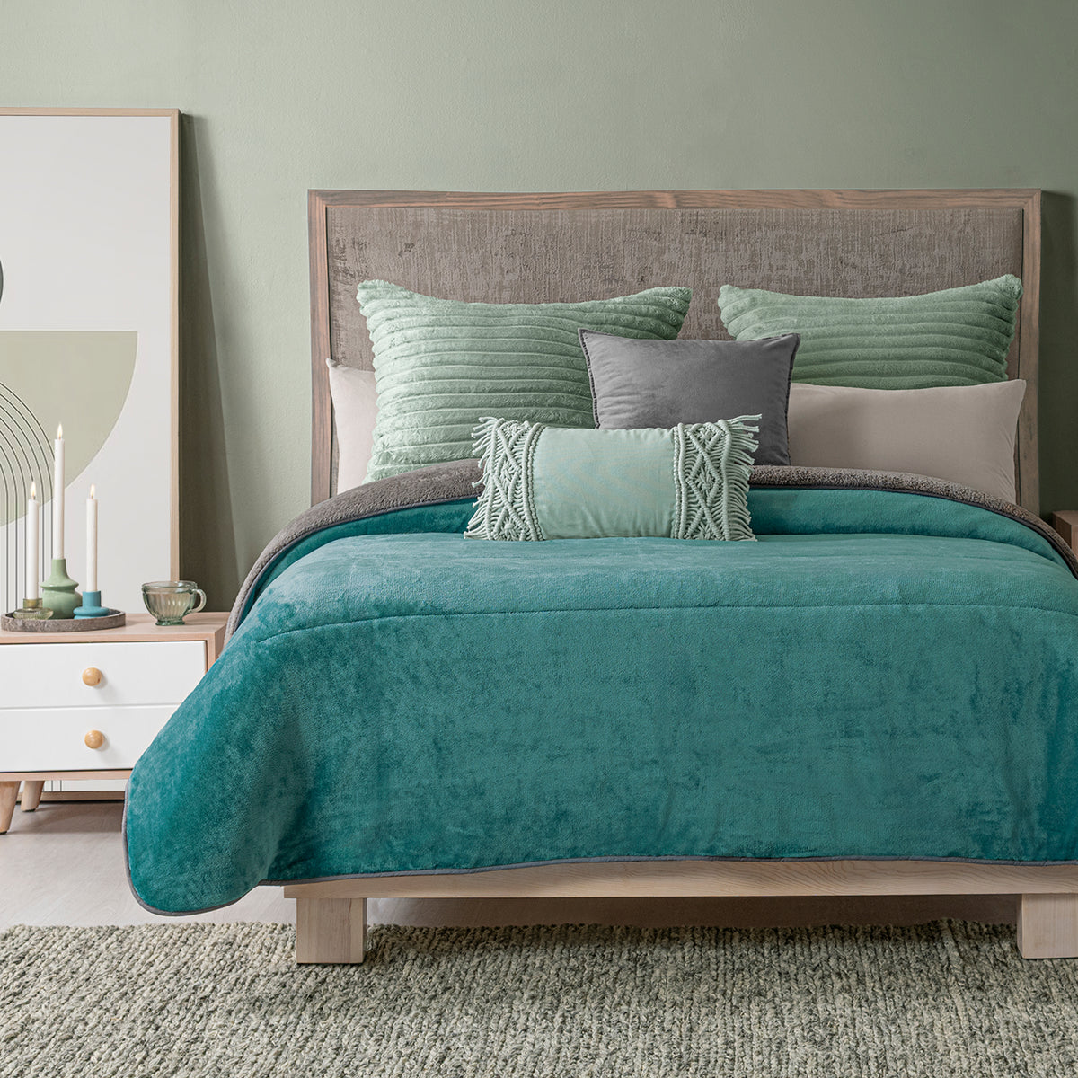 Cobertor Invernal Turquesa KS/QS