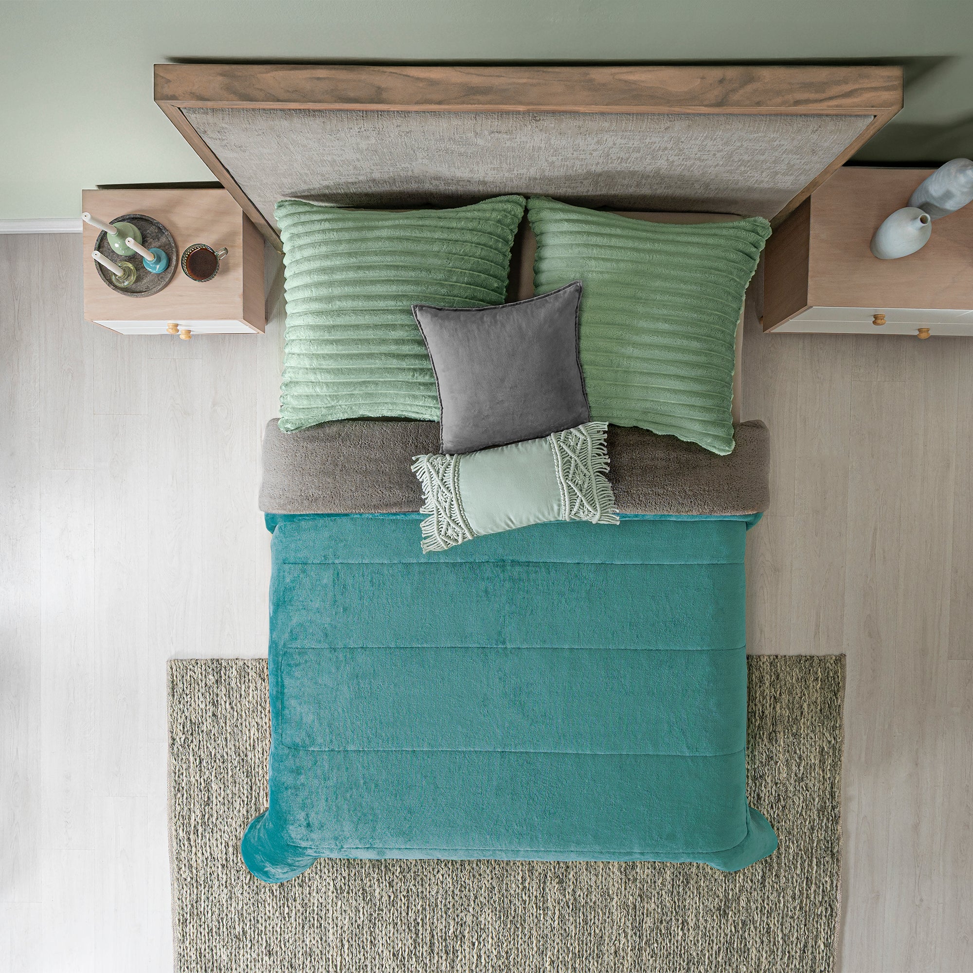 Cobertor Invernal Turquesa KS/QS