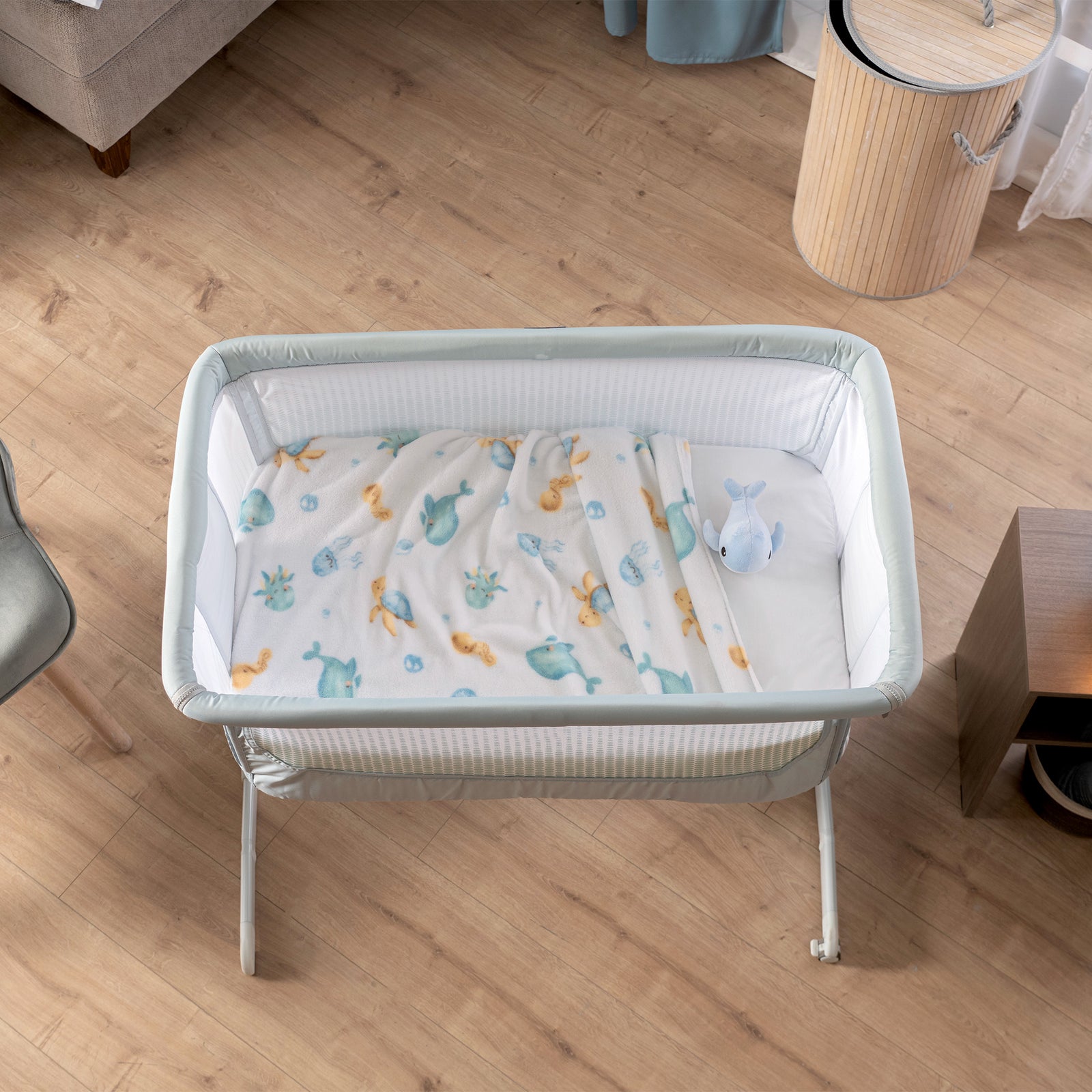 Cobertor Baby Ligero Ballenita CARRIOLA