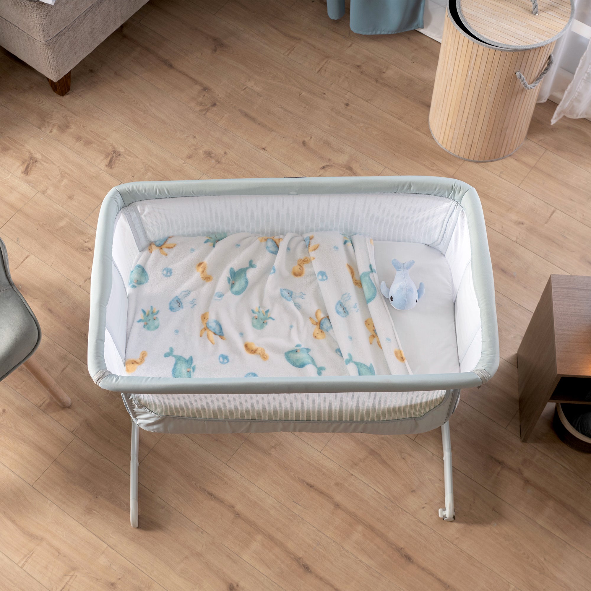 Cobertor Baby Ligero Ballenita CARRIOLA