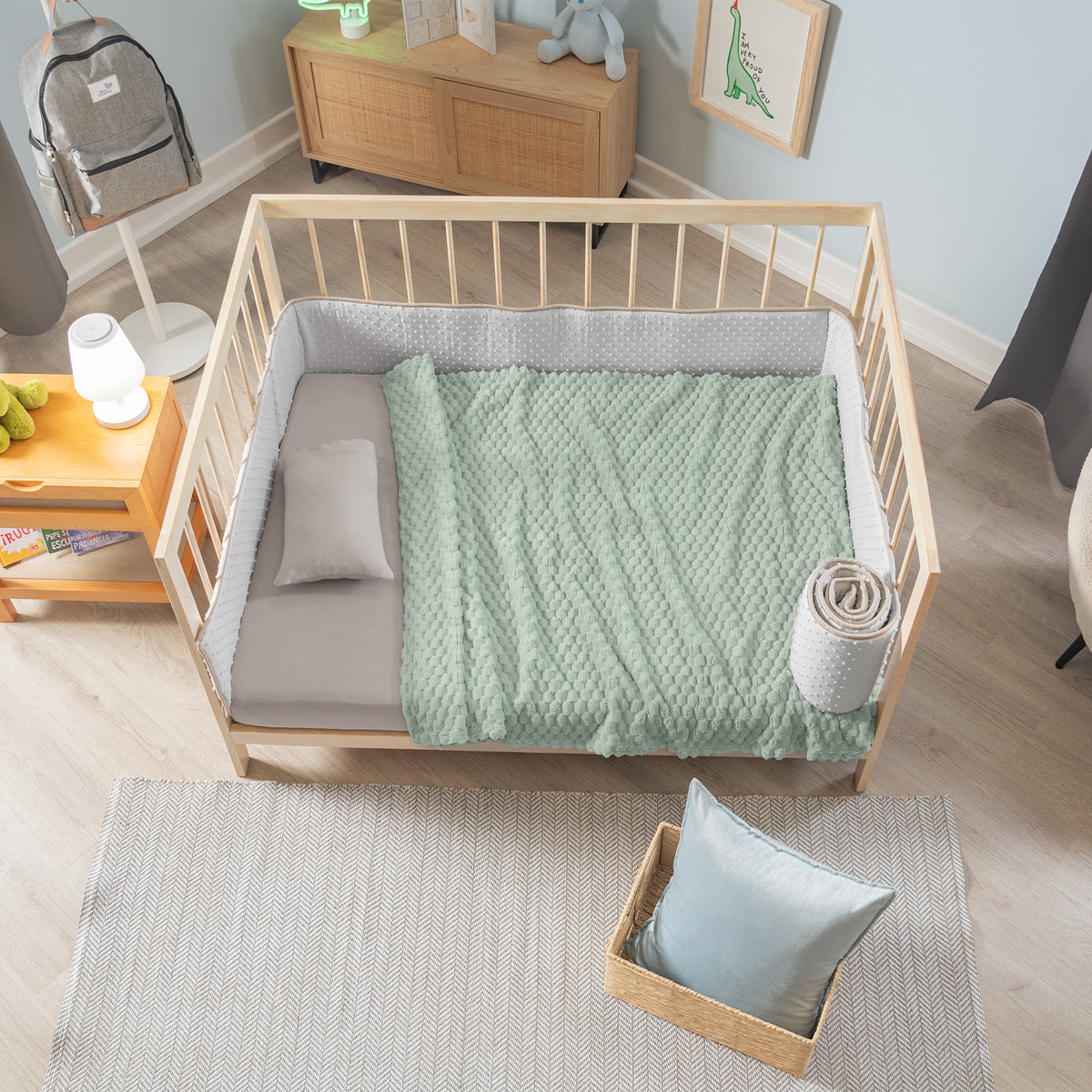 Cobertor Baby Nórdico Menta CUNA