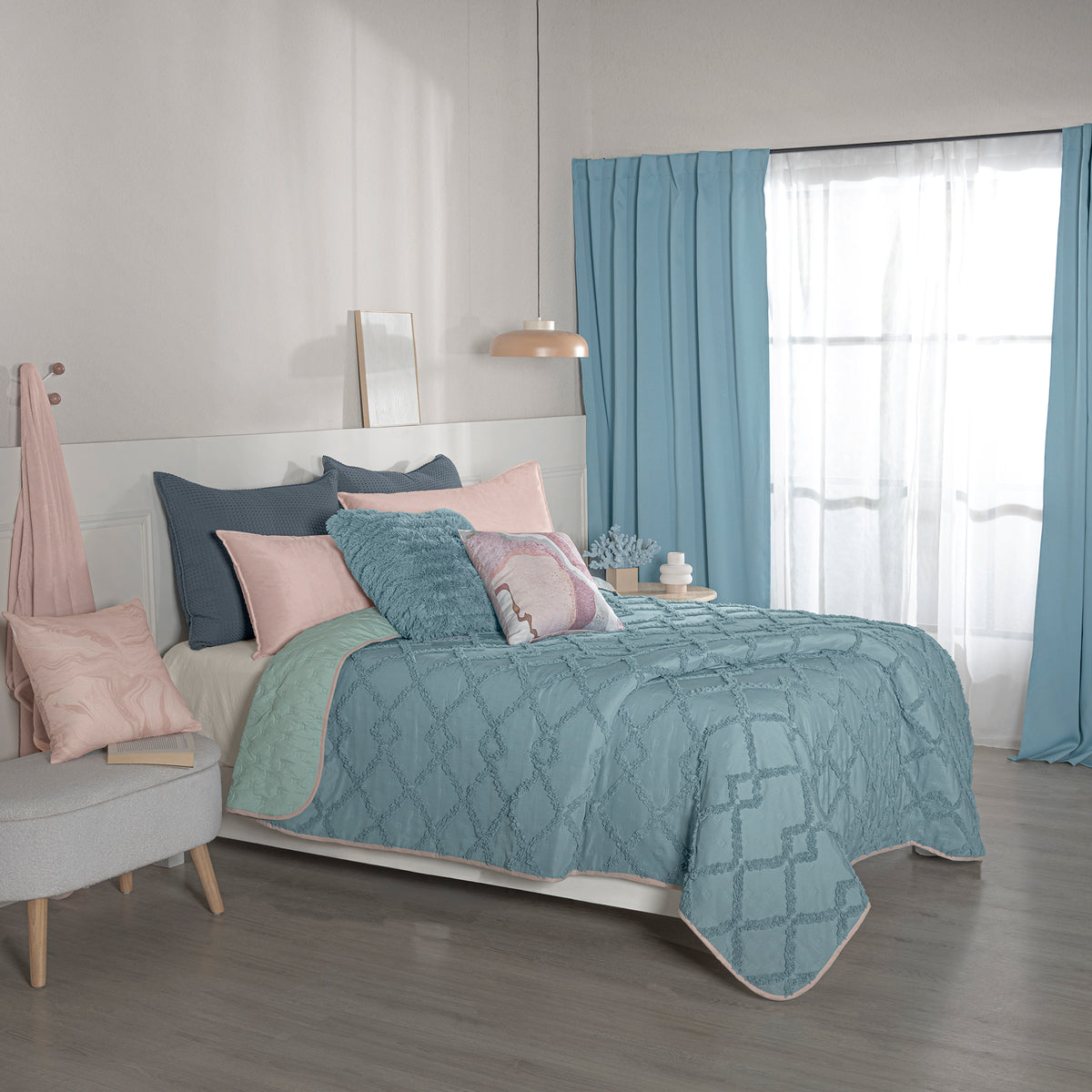 Edredón Nuut Celeste IND