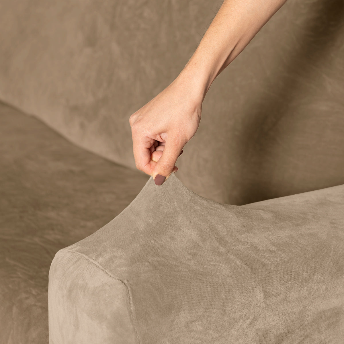 Funda De Sillón Niza Velvet Latte