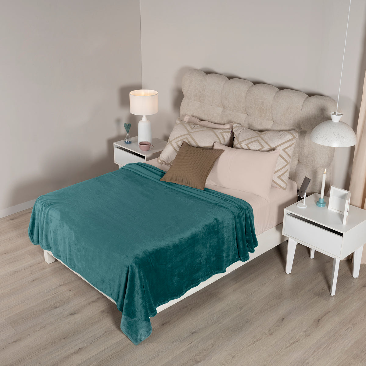 Cobertor Ligero Turquesa QS/MAT XL