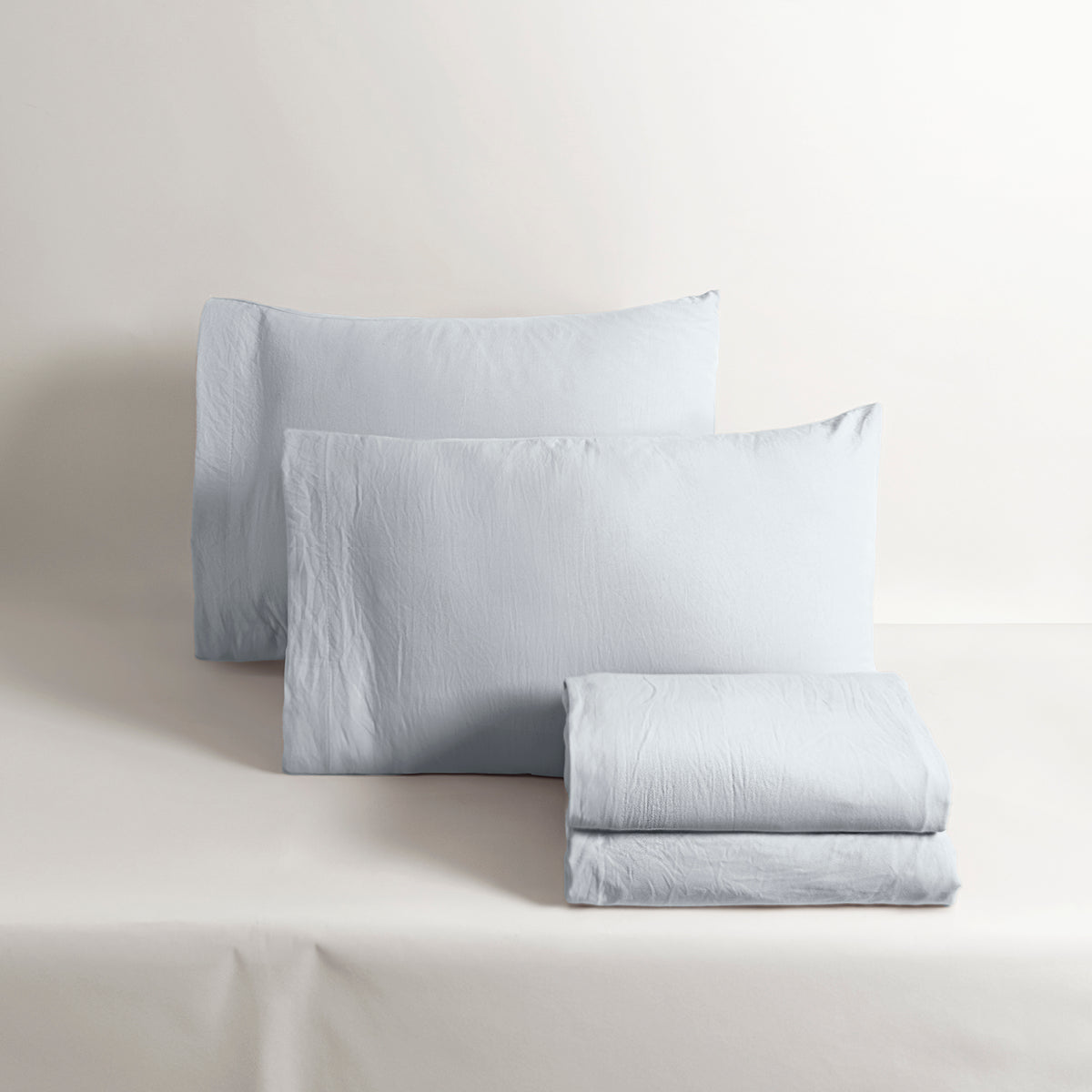 Sábanas Viasoft Washed Blue