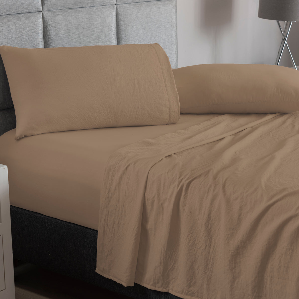 Sábanas Viasoft Washed Latte
