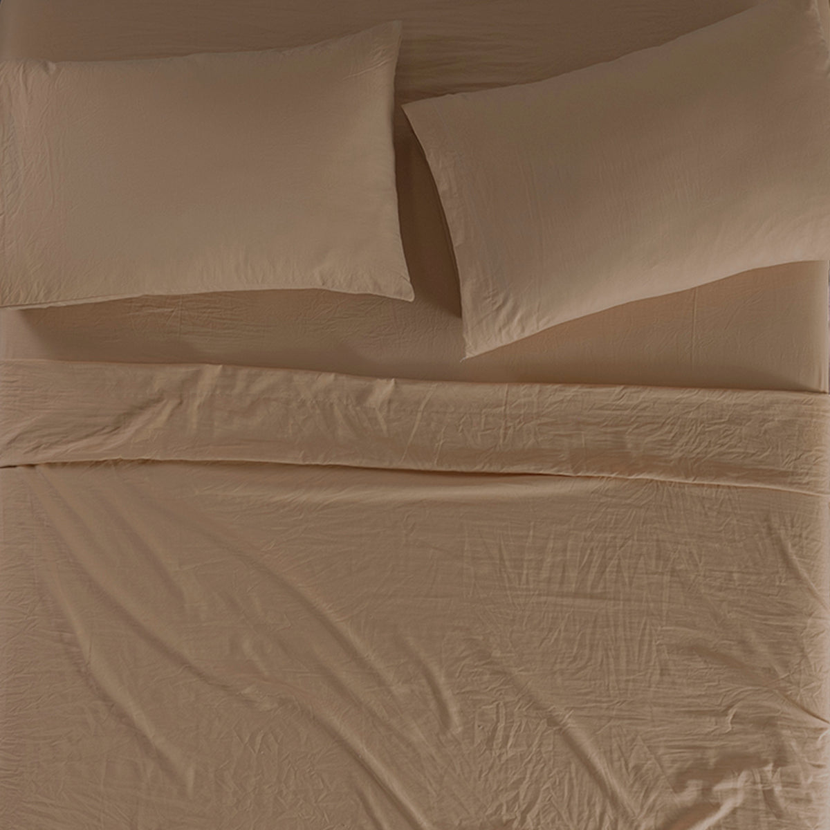 Sábanas Viasoft Washed Latte