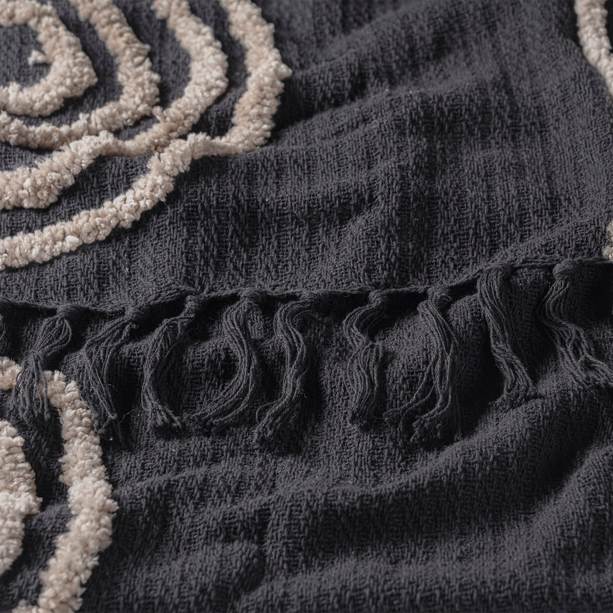 Cobertor Decorativo Mumbai Negro