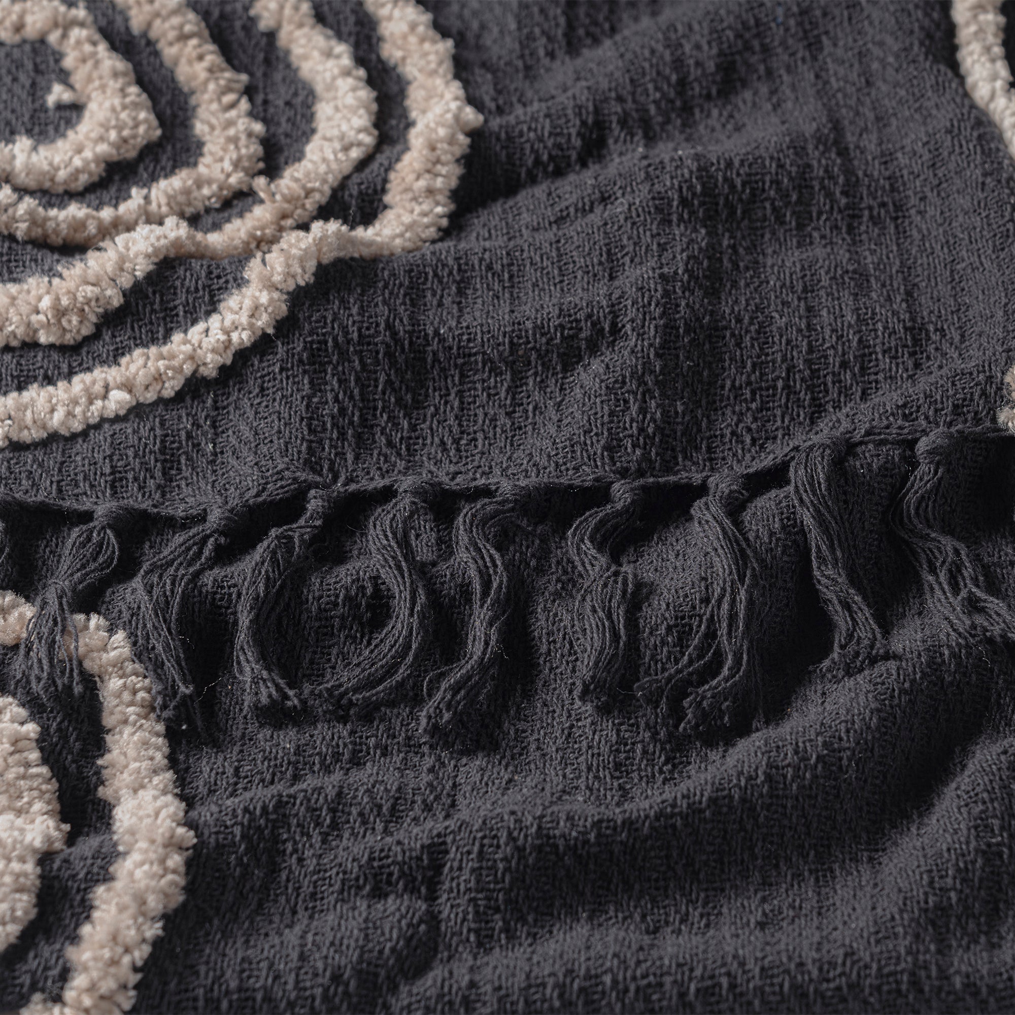 Cobertor Decorativo Mumbai Negro