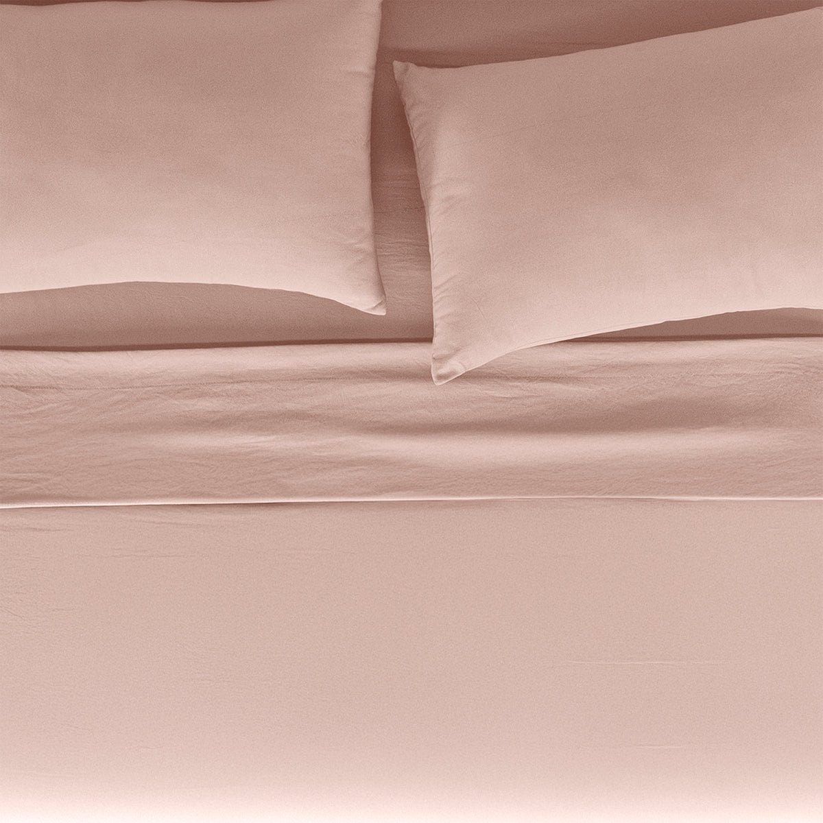 Sábanas Viasoft Washed Rosa IND