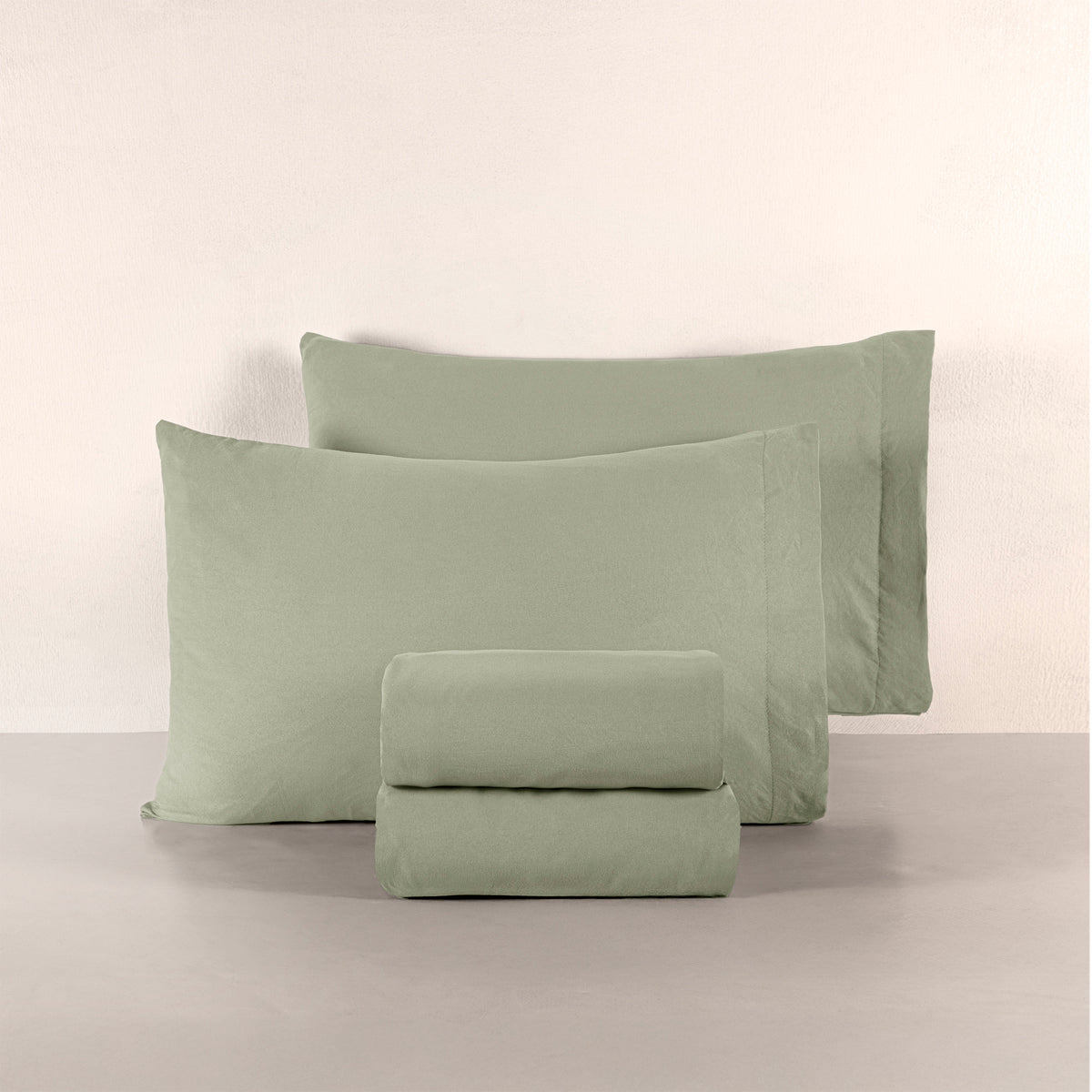 Sábanas Viasoft Washed Matcha MAT